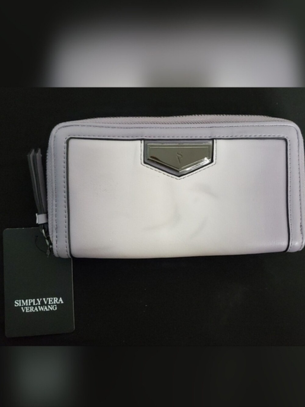 Vera Wang Lavender Zip-Around Wallet, NWT
